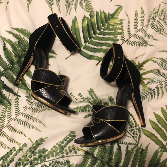 Roberto Cavalli Open-Toe Formal Heels - Picture 1 of 4